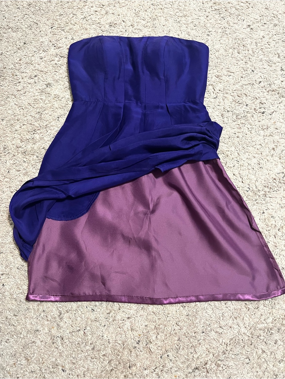 Silk Y2K Mini Strapless Dress Jenny Yoo